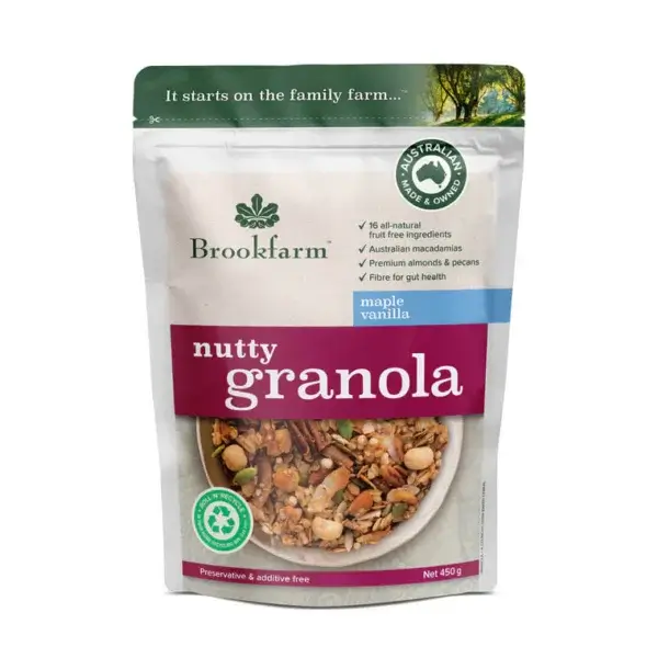 Brookfarm- Nutty Granola Maple Vanilla- 1kg